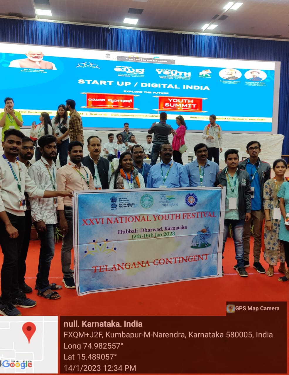 Participation of Students in National Youth Festival Malla Reddy